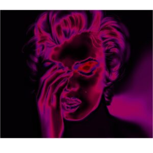 Marilyn Dark Pink Negative